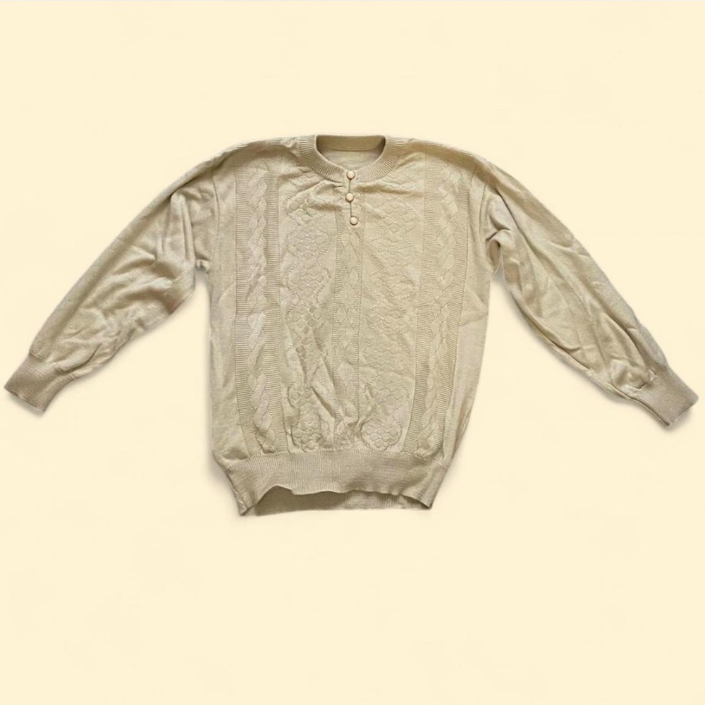 Classic Cream Sweater for Women